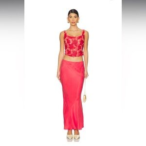 NWT For Love & Lemons - Lena Maxi Skirt